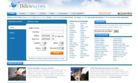 Billetes.com, nueva opción para la búsqueda de vuelos, hoteles y coches