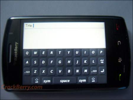 BlackBerry Thunder, más información