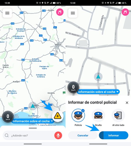 Waze Reportar Incidencias