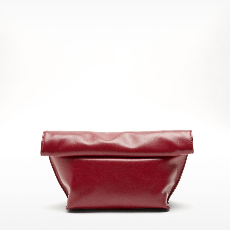 Parfois - Bolso de fiesta plegable estilo sobre con cierre imantado.