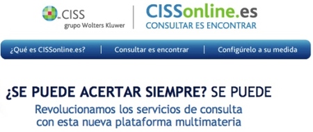 CISSonline, base de datos fiscal, contable y laboral