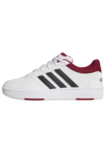adidas Hombre Hoops Classic Shoes, FTWR White/Team Victory Red/Core Black, 43 1/3 EU