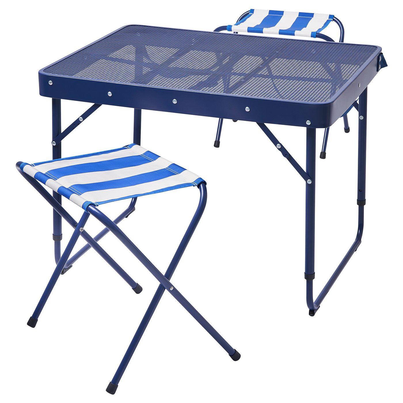 STRANDÖN - Conjunto mesa plegable, azul