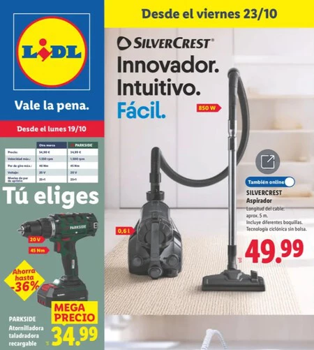 Atornilladora Taladradora Parkside Folleto Lidl