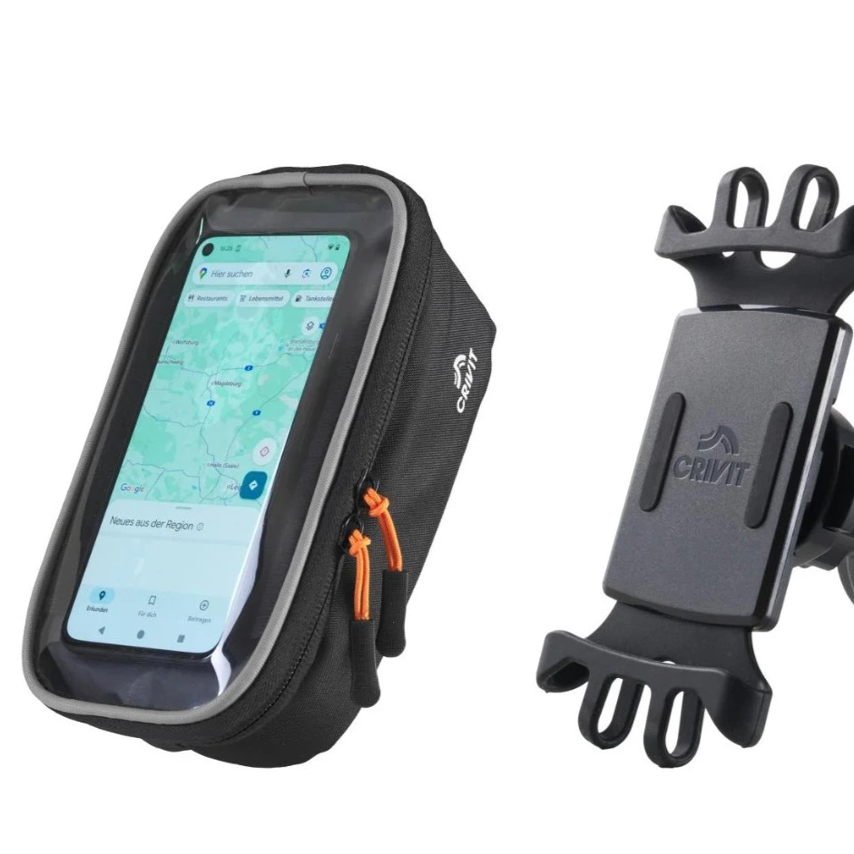 Bolsa para móvil de bicicleta con soporte, soporte universal para móvil de motocicleta