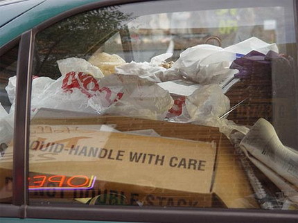 Interior coche sucio