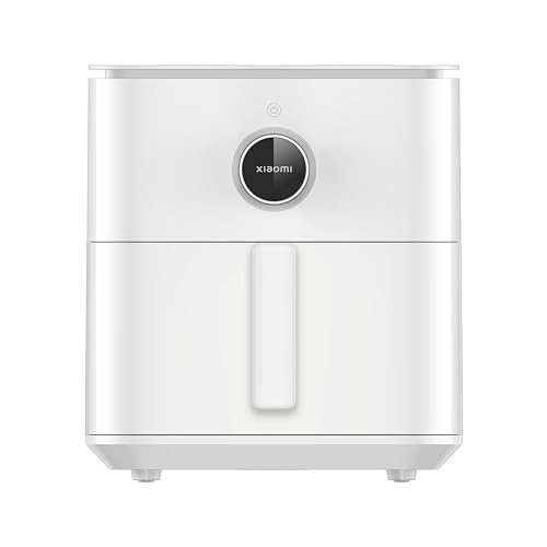 Xiaomi Smart Air Fryer 6.5L - Freidora de aire 6.5L, 1800W, +100 recetas, pantalla OLED, temperatura regulable 40°C-220°C °, Cocción uniforme 360°, blanco (Versión ES)
