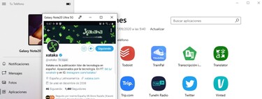 How to play the apps of your mobile Samsung in Windows with the herramienta Tu Teléfono