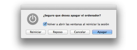 El cambio de comportamiento en el botón de encendido de los Mac y OS X Mavericks