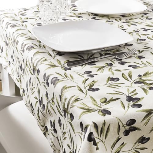 GADETEX Mantel Antimanchas (Olivas, 140x200)