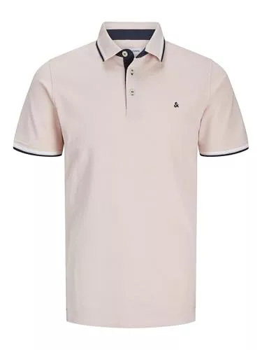 JACK & JONES Jjepaulos Polo SS Noos, Polo Hombre, Peach Parfait/Szczegó?y: Play, L