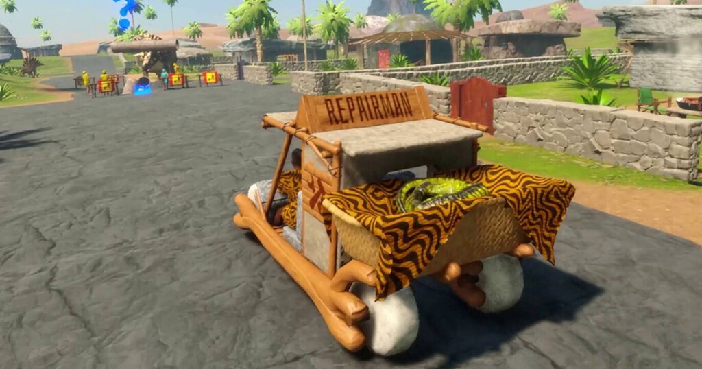 Este loco simulador de reparaciones parece extraído de Los Picapiedra y te permite usar a los dinosaurios como herramientas