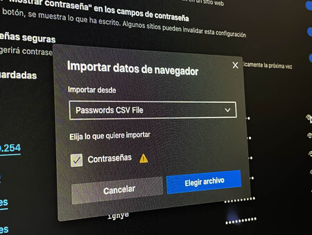 Edge mejora la gestión las contraseñas con el soporte para archivos CSV y así puedes activar esta función
