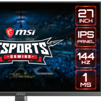 MSI amplía su catálogo de monitores gaming con el Optix MAG273, un modelo de 27 pulgadas Full HD con HDR