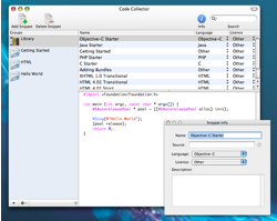 Code Collector: Biblioteca de fragmentos de código, para programadores