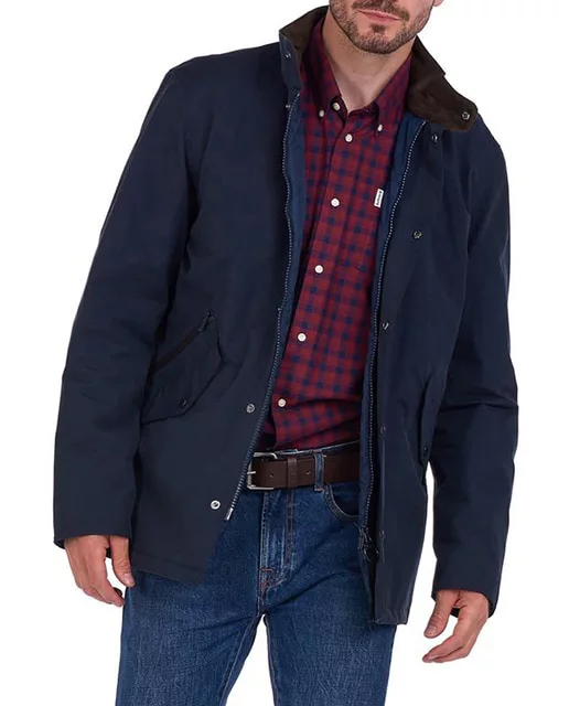 ABRIGO DE HOMBRE AZUL CON BOLSILLOS