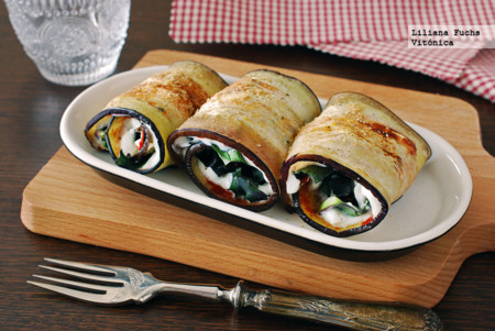 Rollitos de berenjena