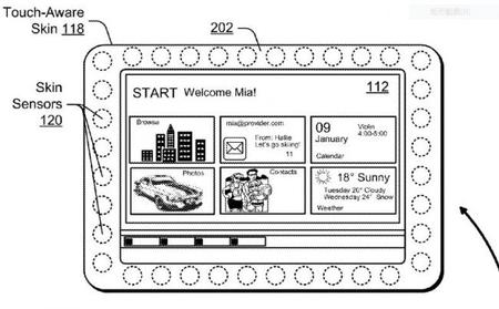 Microsoft patenta un sistema de reconocimiento táctil en el marco de tablets