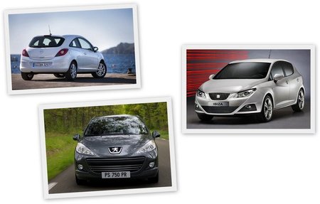 Opel Corsa, SEAT Ibiza y Peugeot 207