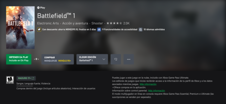 Mejor Battlefield Descuento Xbox Ahora