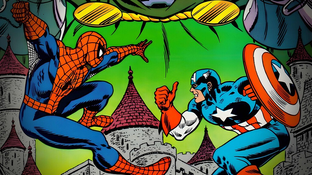 The Amazing Spider-Man and Captain America in Doctor Doom's Revenge, el primer juego de lucha con superhéroes 