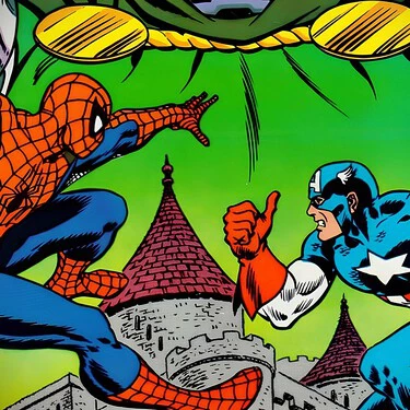 Spiderman Cap Doom Lucha