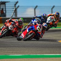 Álvaro Bautista ya ha logrado meter la Honda CBR1000RR-R en el podio: "Ser tercero es el máximo con la moto actual"