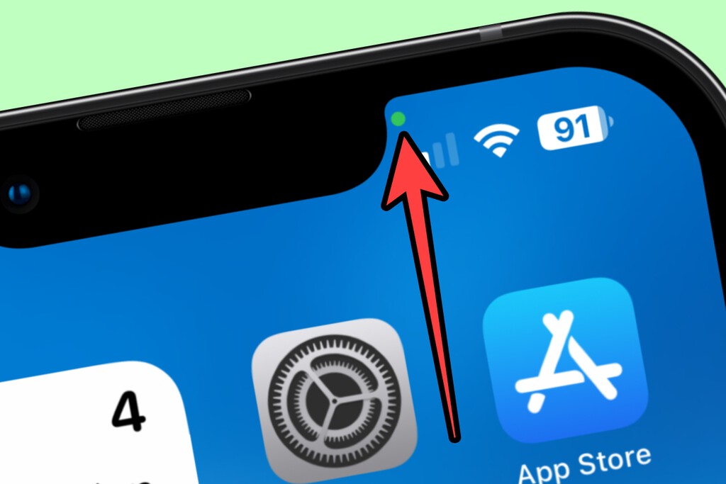 Qué significa el punto verde que aparece en la pantalla del iPhone y por qué salen también otros colores Qué significa el punto verde que aparece en la pantalla del iPhone y por qué salen también otros colores