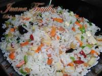 Ensalada de arroz. Receta para embarazadas