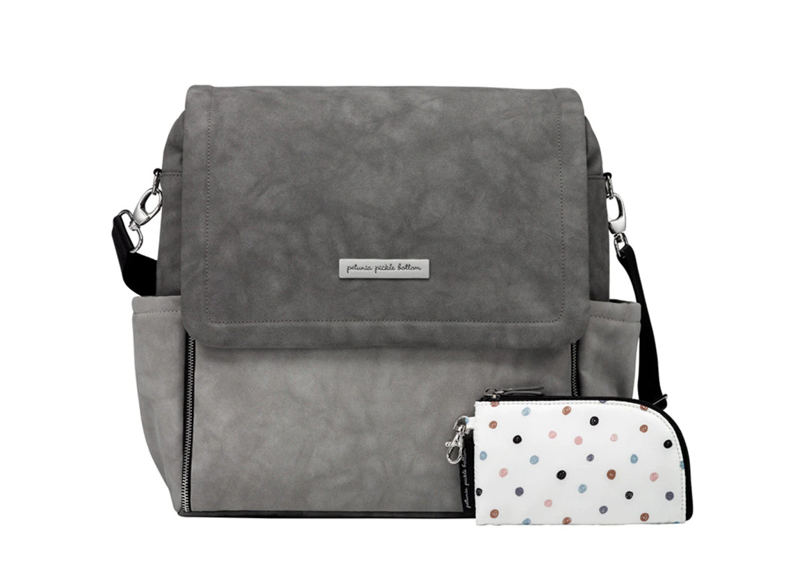 Bolso con Cambiador Petunia Pickle Bottom Boxy Backpack para Coche de paseo gris