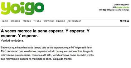 ¿Para cuándo 'Mi Yoigo'?