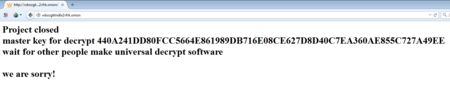 Teslacrypt Closed