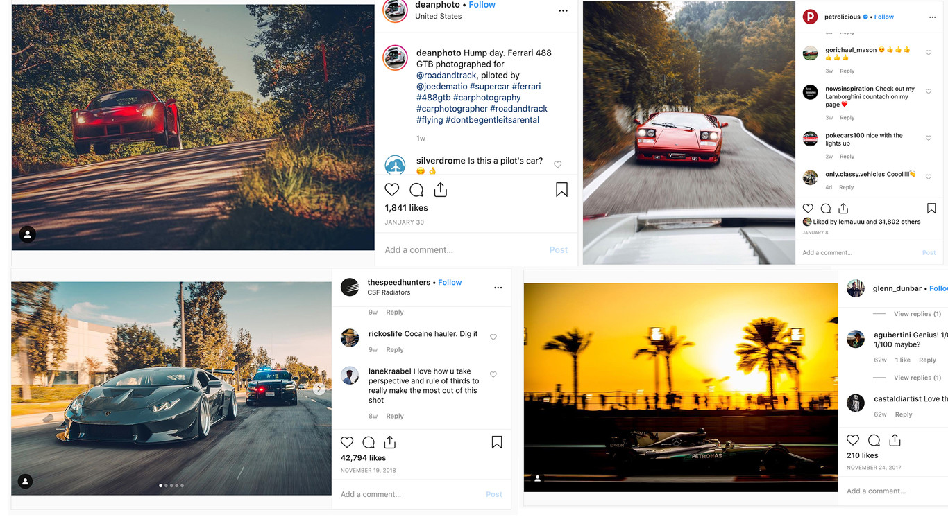 15 cuentas de Instagram que debes seguir si te gustan los autos