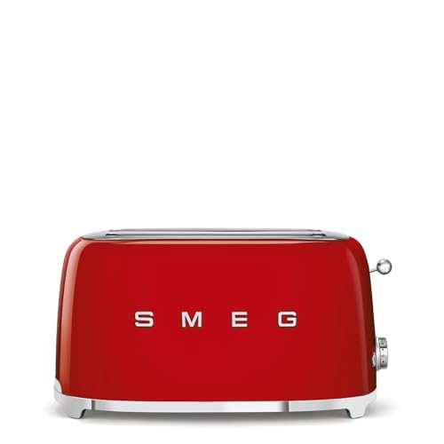 Smeg TSF02RDEU Tostador 4 Rebanadas 1500W Rojo