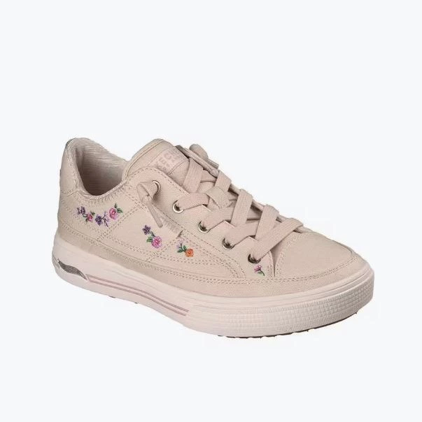 Zapatillas Sckechers Mujer Arch Fit Arcade - Subtle Bouquet Beige
