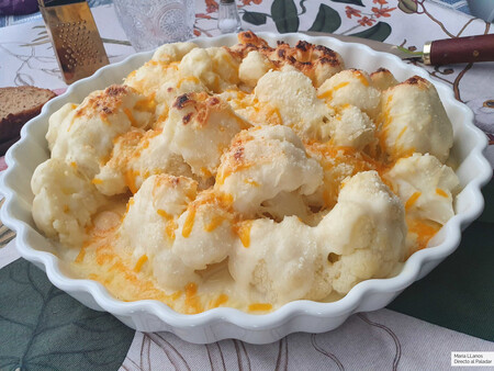Receta de coliflor gratinada
