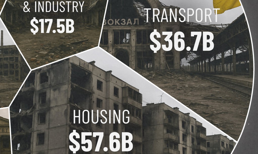 El devastador impacto económico de la guerra en Ucrania, expuesto en este gráfico