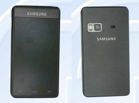 Samsung GT-B9120, doble pantalla táctil Super AMOLED en formato clamshell