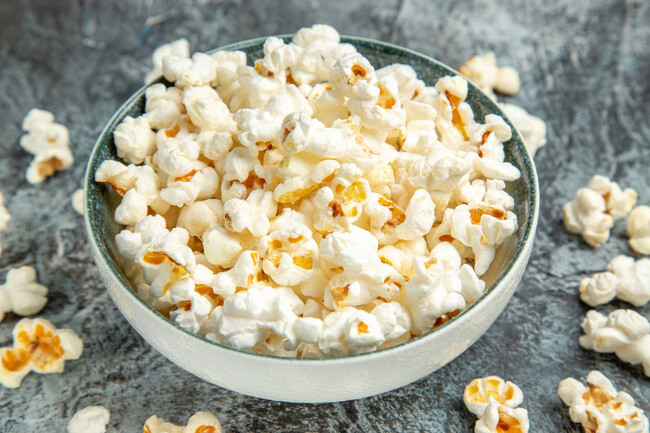 Bol de palomitas caseras