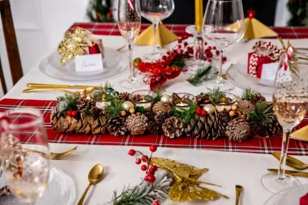 Centros de mesa de Leroy Merlin, El Corte Ingles y Maisons du Monde para decorar tus cenas y comidas de Navidad