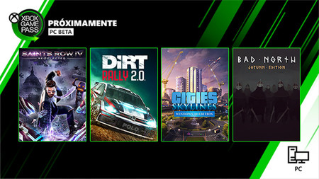 Saints Row IV, DiRT Rally 2.0 y Cities Skylines entre los próximos juegos que se unirán a Xbox Game Pass en PC
