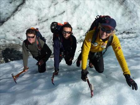 Marc Coma y Héctor Barberá ascendiendo el Mont Blanc
