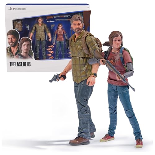 PlayStation The Last of Us, Pack de 2 Figuras de acción de Joel & Ellie 