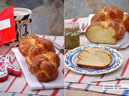 Receta de Zopf, trenza suiza de pan de leche