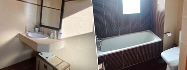 De baño triste y pasado de moda a baño moderno y luminoso: así se reformó sin obras y sin levantar escombros