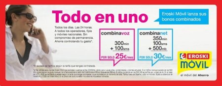 Eroski móvil lanza nuevas tarifas Combina