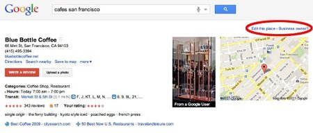 Google Places facilita mantener actualizada la información de tu negocio