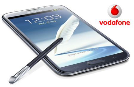 Precios Samsung Galaxy Note II con Vodafone
