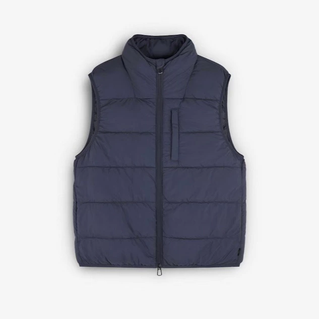 Chaleco de abrigo de hombre con cuello subido y cierre de cremallera Scalpers