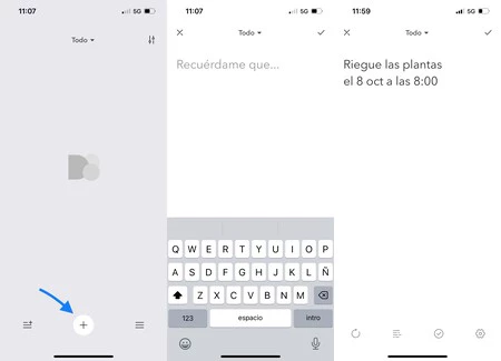 新しいリマインダーを DOO に追加する方法のスクリーンショット
